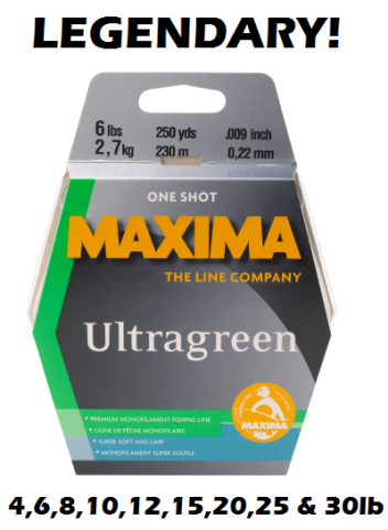 Maxima Fishing Line - Utragreen One Shot -Ray & Anne's Tackle