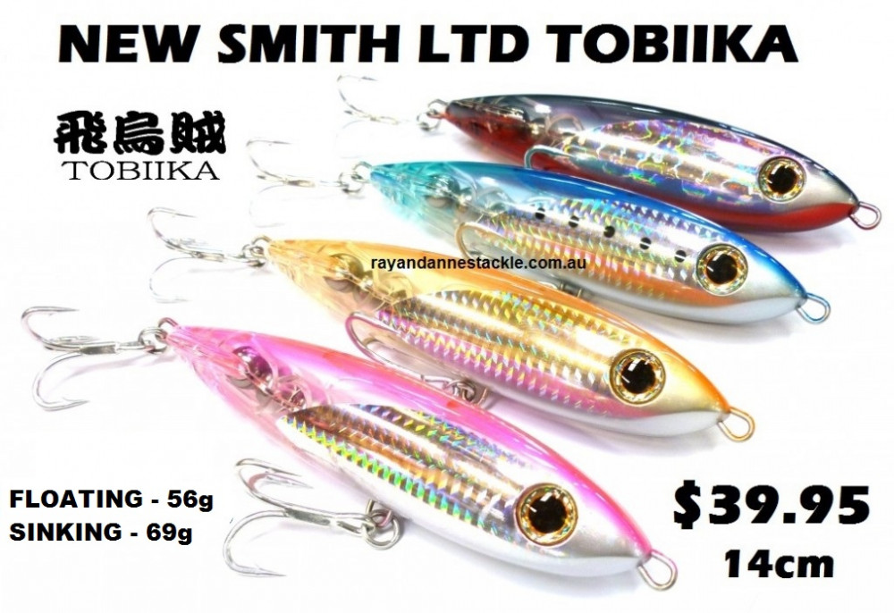 Smith LTD Lures - Tobiika 14cm Stick Baits - $39.95 -Ray & Anne's
