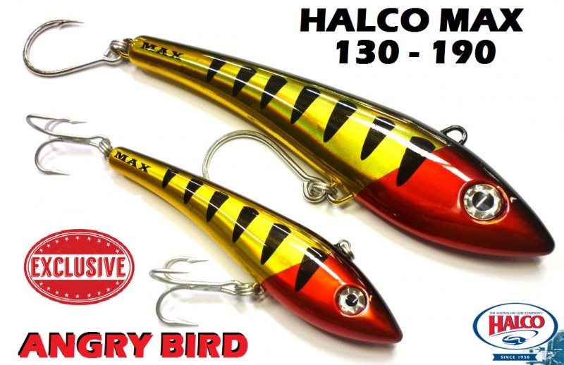 Halco MAX 130 190 Lures - Angry Bird Series -Ray & Anne's Tackle