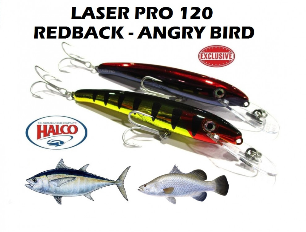 Halco Lures 120 Laser Pro - Angry Bird & Red Back Lures -Ray & Anne's  Tackle & Marine site