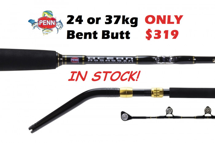 Penn Ocean Assassin 24kg or 37kg Bent Butt Game Rods -Ray & Anne's Tackle &  Marine site