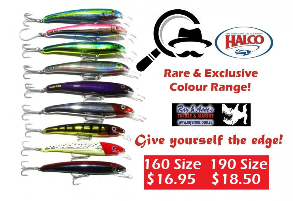 Halco Laser Pro Lures - Rare Colour and Exlusive Colour Ranges -Ray &  Anne's Tackle & Marine site