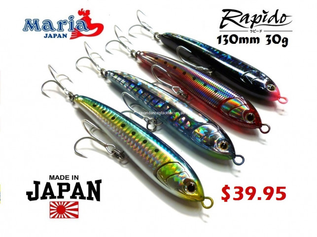 Maria Rapido 130 Floating Stick Bait Lures - $39.95 -Ray & Anne's Tackle &  Marine site