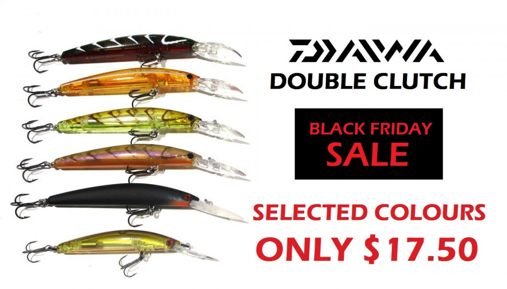 Daiwa Double Clutch Lures - Selected Range - Black Friday Sale Price $17.50  -Ray & Anne's Tackle & Marine site